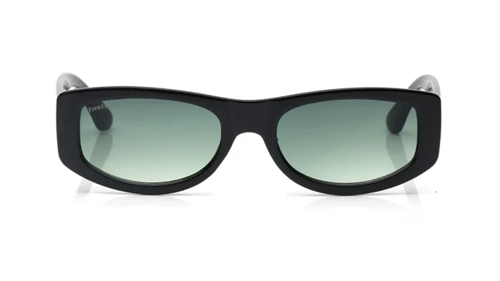 Green Colored Lens Oval Shaped Sunglasses for Women - Image 1
