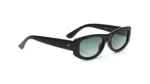 Green Colored Lens Oval Shaped Sunglasses for Women - Image 2