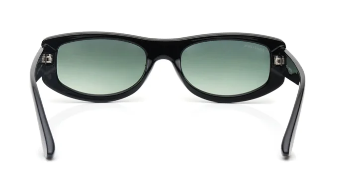 Green Colored Lens Oval Shaped Sunglasses for Women - Image 4