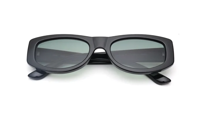 Green Colored Lens Oval Shaped Sunglasses for Women - Image 6