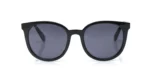 Smoke Colored Lens Round Shaped Sunglasses for Women
