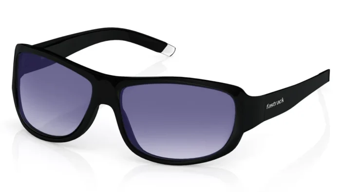 Black Wraparound Men Sunglasses (P089BK1|61) - Image 3