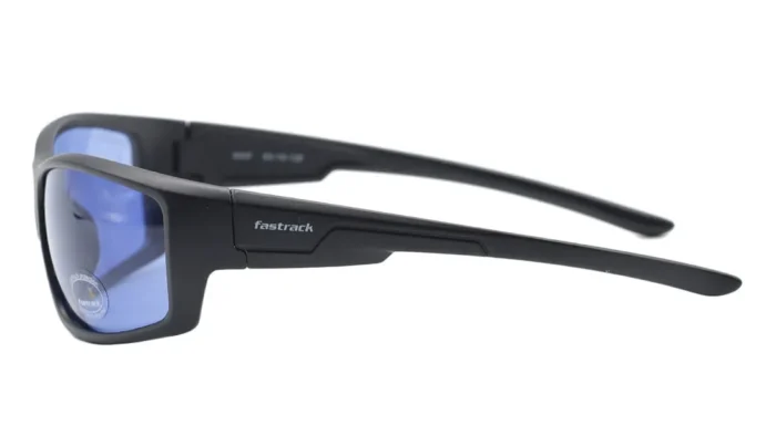 Black Wraparound Men Sunglasses (P427BU4|63) - Image 3