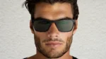 Black Wayfarer Men Sunglasses (M101GR2|57) - Image 6