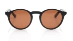 Brown Round Polarized Sunglasses for Men and Women