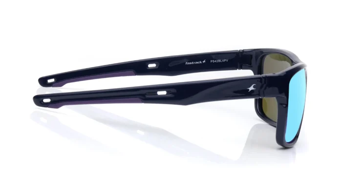 Blue Wayfarer Polarized Sunglasses for Men - Image 3