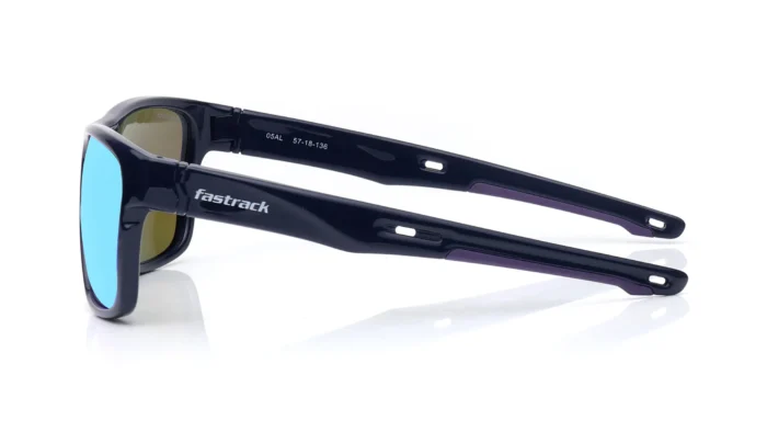 Blue Wayfarer Polarized Sunglasses for Men - Image 7