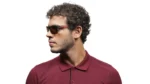 Brown Wayfarer Polarized Sunglasses for Men