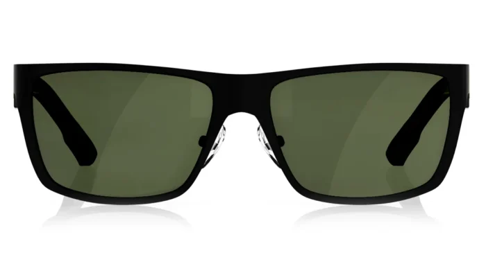 Black Wayfarer Men Sunglasses (M101GR2|57) - Image 5