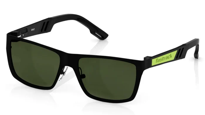 Black Wayfarer Men Sunglasses (M101GR2|57) - Image 4