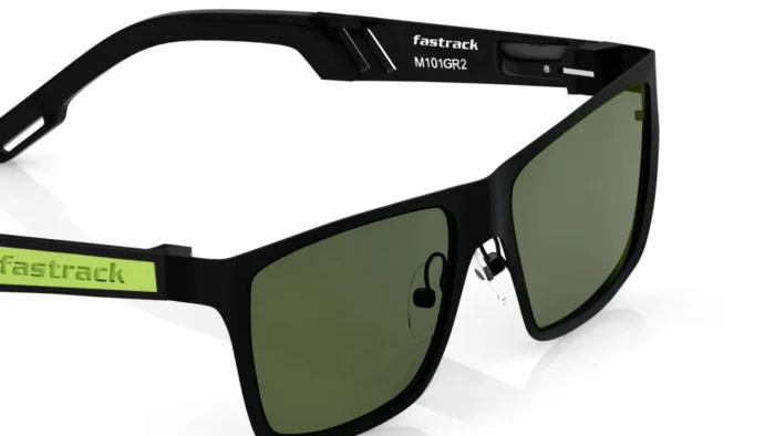 Black Wayfarer Men Sunglasses (M101GR2|57) - Image 2