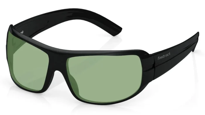 Black Wraparound Men Sunglasses (P190GR2|67) - Image 4