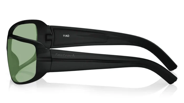 Black Wraparound Men Sunglasses (P190GR2|67) - Image 3