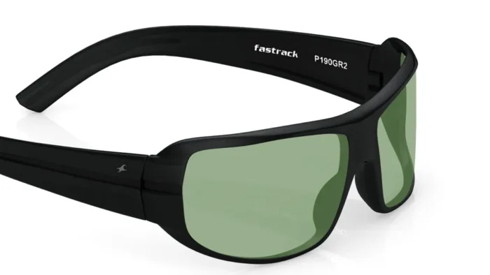 Black Wraparound Men Sunglasses (P190GR2|67) - Image 2